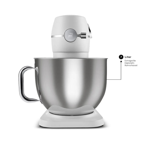 Karaca Multichef Artisan Digitale Anzeige 7 Liter Gusseisen Standmixer Perlweiß 1800W