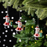 Karaca Home Christmas Santa With Gift Ağaç Süsü Seti, 3 Parça