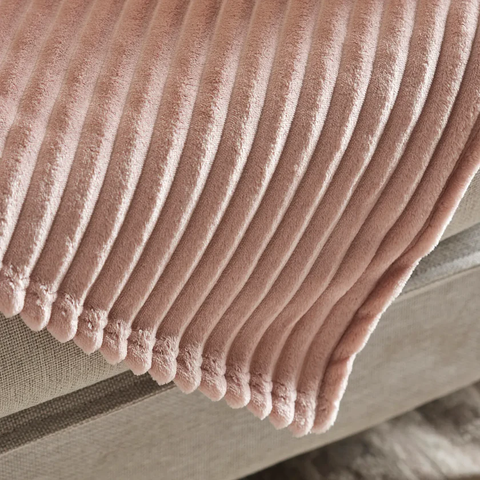 Karaca Ruby Stripe, Wellsoft TV-Decke, Rosa