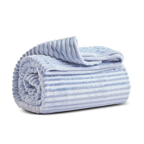Karaca Ruby Stripe, Wellsoft TV-Decke, Blau
