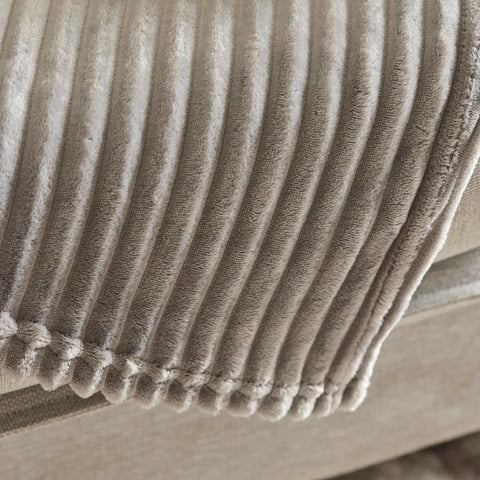 Karaca Ruby Stripe Wellsoft Doppel Decke, Grau
