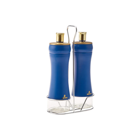Karaca Blue Berry Ölgießer und Essig, Glas 