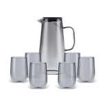 Karaca Parma Water Set, 7 Piece, Blue