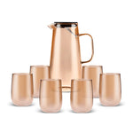Karaca Parma Water Set, 7 Piece, Amber 