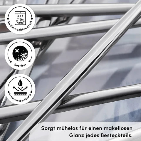 Karaca Bella Stainless Steel V2 24-Piece Cutlery Set for 6 People – Silver