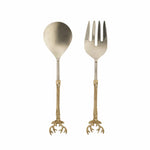 Karaca Roe Gold Service Spoon and Fork Set