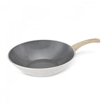 Karaca X Refika Birgül Swiss Crystal Wok Tava, 28 Cm, Creamy