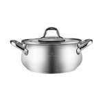 Karaca New Akara Induktion Boden Tief Topf, Stahl, 24 cm