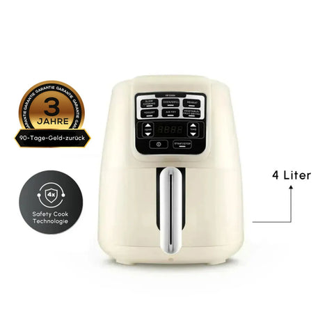 Karaca Air Cook XL 2 in 1 Airfryer Sternenlicht, 4L, 1550W