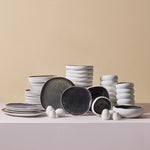 Karaca Earth Collection New Galactic White 59-Piece 12-Person Dinnerware Set 