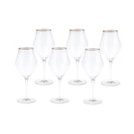 Bormioli Rocco Inalto Arte Cal Small Platin Kadeh Takımı, 6 Parça