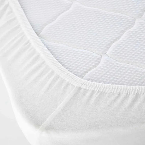 Karaca Home Jersey Spannbetttuch, Super King, Weiß