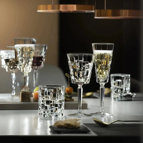 RCR Etna 6-Piece Champagne Flute Glass Set for 6 People, 180ml, Transparent
 