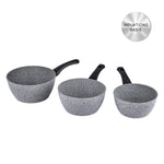 Karaca Gris Biogranit Induction Milk Pot Set, 3 Piece