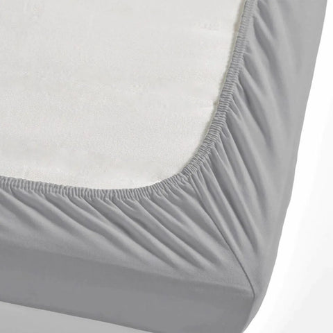 Nautica Jersey-Spannbetttuch, Silbergrau, 140x200cm
