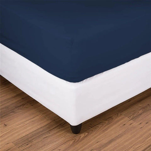 Nautica Jersey Spannbetttuch, Marineblau, 180x200cm