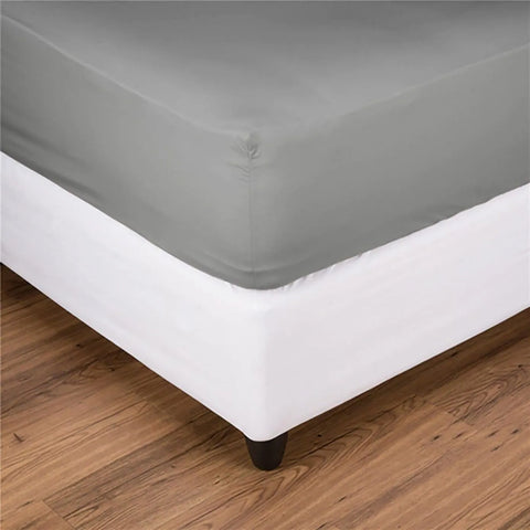 Nautica Jersey-Spannbetttuch, Silbergrau, 100x200cm