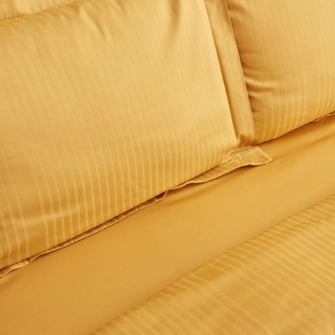 Karaca Home Uniq 100% Baumwolle Double Sateen Bettbezug Senf