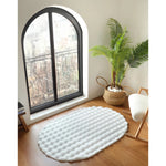 Cashmere Carpet Cosy Premium Bubble White Oval 100x150 cm