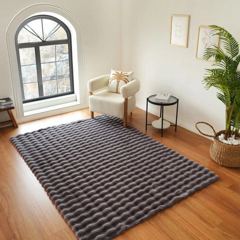 Kaşmir Halı 7/24 Cosy Premium Bubble Anthrazit 120x180 cm