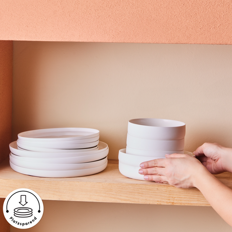Karaca Earth Collection Matte Glaze 55-teiliges 12-Personen Geschirrset