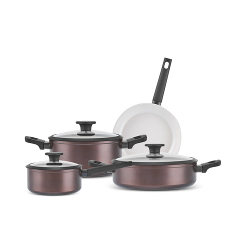 Karaca Ceramica Iconic Bronze, İndüksiyon Tabanlı 7 Parça Tencere Seti