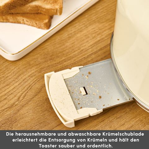Karaca Retro Cremefarbenes Toaster