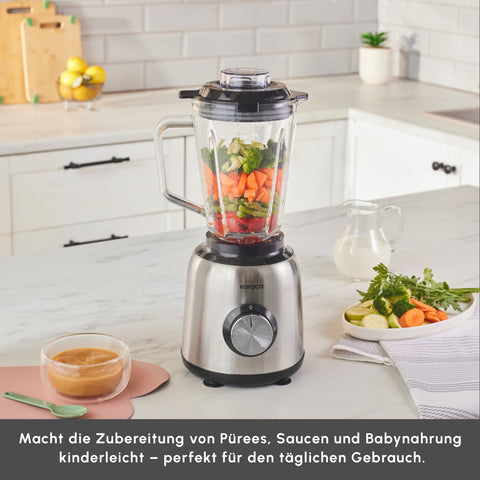 Karaca Inox 1.5 Lt Cam Hazneli Inox Smoothie Blender