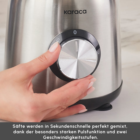 Karaca Inox 1.5 Lt Cam Hazneli Inox Smoothie Blender