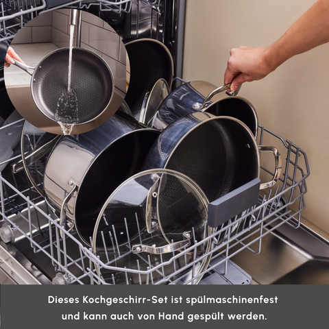 Karaca Ceramica Steel 3Ply Edelstahl-Kochgeschirr-Set