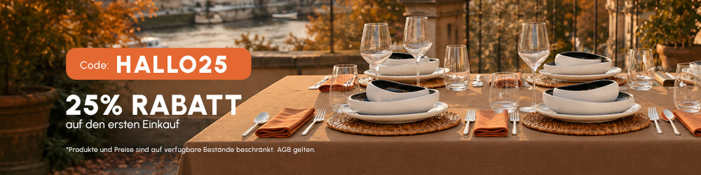 Karaca Aria Beige Reactive Geschirr Set für 6 Personen, 24 teilig