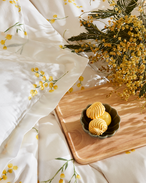 Karaca Loretta Bettbezug-Set, Einzelbett, Gelb