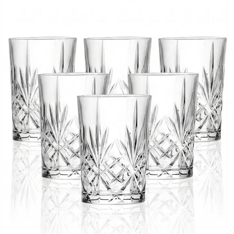 RCR Melodia 6-teiliges Wassergläser-Set, 250 ml, Transparent