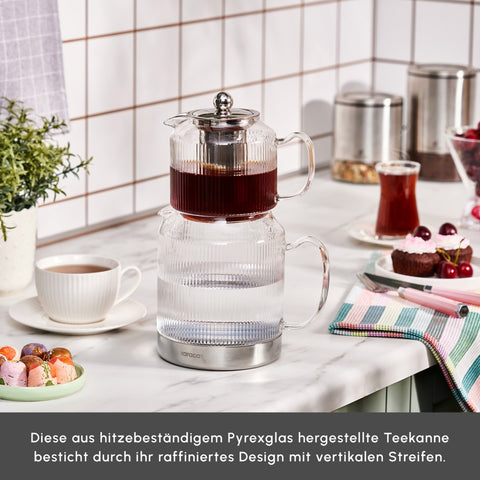 Karaca Kelly XL Glas-Teekanne