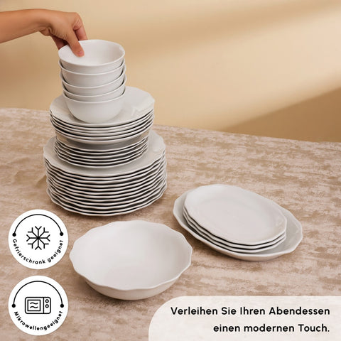 Karaca Rafaela 53-Piece 12-Person Dinner Set