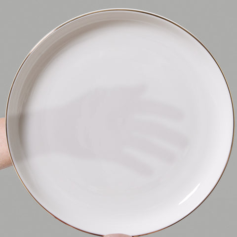 Karaca Stream Bone China Favaro 53-teiliges Tafelservice für 12 Personen, Gold