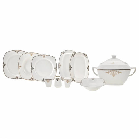 Karaca Milena Gold 60-teiliges Tafelservice für 12 Personen