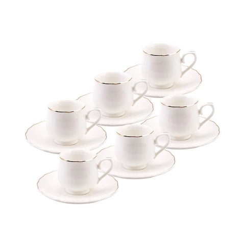 Karaca Beykoz 6-Person Coffee Cup Set, 80 ml