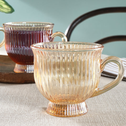 Karaca Maya Glas-Teetassen-Set für 4 Personen, 200ML