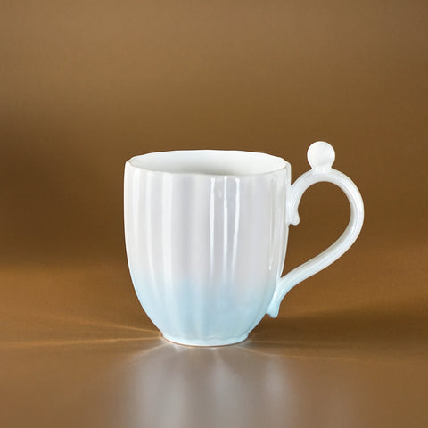 Karaca Shell Lüster Blauer Becher, 380ML