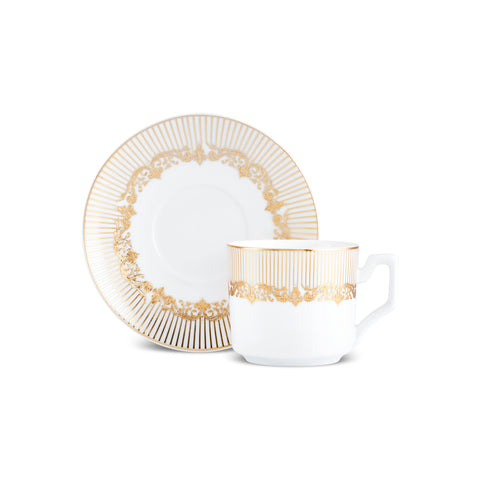 Karaca Vildan Coffee Cup Set for 6 People, 100 ml