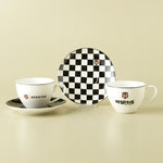 Karaca x Beşiktaş Licensed 2-Person Tea Cup Set, 220ML