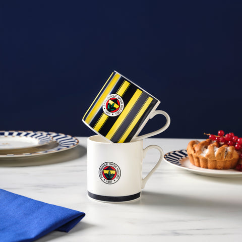 Karaca x Fenerbahçe Licensed 2-Person Tea Cup Set, 230ML