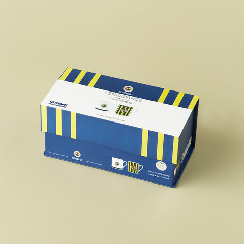 Karaca x Fenerbahçe Lizenziertes 2-Personen-Teetassen-Set, 230ML