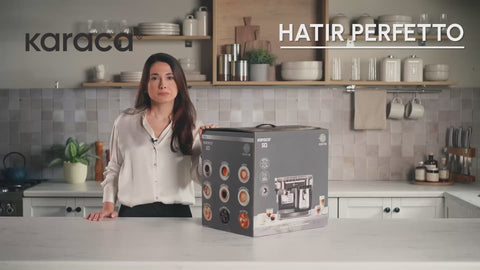 Karaca Hatır Perfetto Espresso und Türkischer Kaffee Maschine INOX